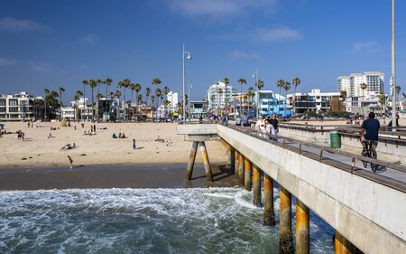 Venice Beach, USA - May 28 2018: Venice Beach, Los Angeles, California, United States of America, North Americaのeditorial素材