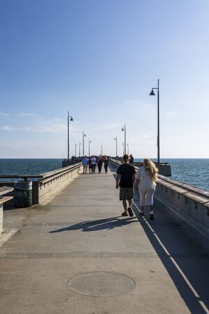 Venice Beach, USA - May 28 2018: Venice Beach Pier, Los Angeles, California, United States of America, North Americaのeditorial素材
