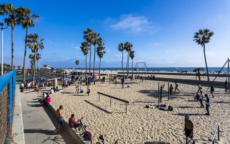Venice Beach, USA - May 28 2018: Venice Beach, Los Angeles, California, United States of America, North Americaのeditorial素材