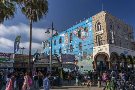 Venice Beach, USA - May 28 2018: Venice Beach, Los Angeles, California, United States of America, North Americaのeditorial素材