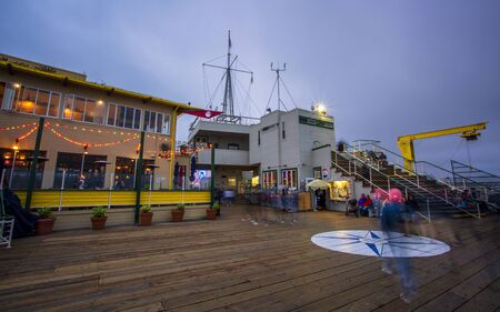 Santa Monica, USA - May 28 2018: Santa Monica Pier, Pacific Park, Beach, Santa Monica, Los Angeles, California, United States of America, North Americaのeditorial素材