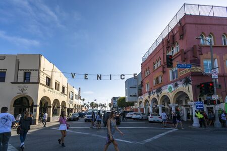 Venice Beach, USA - May 28 2018: Venice Beach, Los Angeles, California, United States of America, North Americaのeditorial素材
