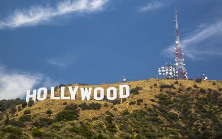 Hollywood, USA - May 29 2018: Hollywood Sign, Hills, Hollywood, Los Angeles, California United States of America North Americaのeditorial素材