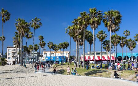 Venice Beach, USA - May 28 2018: Venice Beach, Los Angeles, California, United States of America, North Americaのeditorial素材
