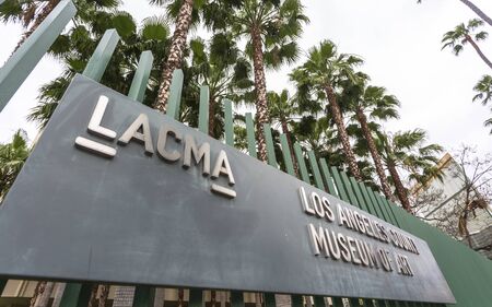 Los Angeles, USA - May 30 2018: Broad Contemporary Art Museum, Los Angeles County Museum of Art, Los Angeles, California, United States of Americaのeditorial素材