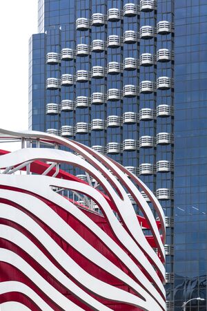 Los Angeles, USA - May 30 2018: Petersen Automotive Museum, Los Angeles, California, United States of Americaのeditorial素材