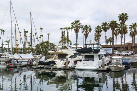 Los Angeles, USA - May 31 2018: King Harbor, Redondo Beach, California, United States of America, North Americaのeditorial素材