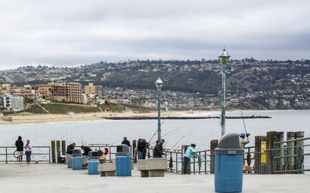 Los Angeles, USA - May 31 2018: Redondo Landing Pier, Redondo Beach, California, United States of America, North Americaのeditorial素材