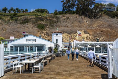 Malibu, USA - May 31 2018: Malibu Pier, Malibu, California, United States of America North Americaのeditorial素材