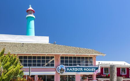 Monterey, USA - June 1 2018: Fishermans Wharf, Monterey Bay, Peninsula, Monterey, Pacific Ocean, California, United States of America North Americaのeditorial素材