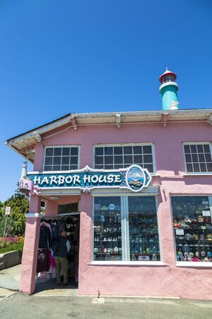 Monterey, USA - June 1 2018: Fishermans Wharf, Monterey Bay, Peninsula, Monterey, Pacific Ocean, California, United States of America North Americaのeditorial素材
