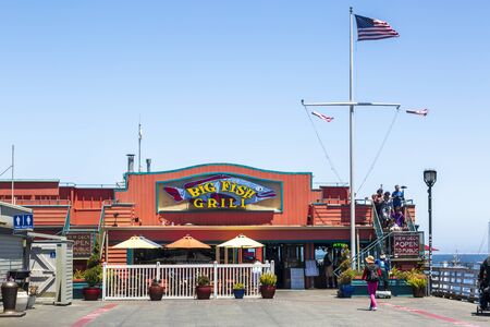 Monterey, USA - June 1 2018: Fishermans Wharf, Monterey Bay, Peninsula, Monterey, Pacific Ocean, California, United States of America North Americaのeditorial素材
