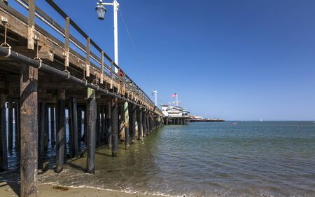 Santa Barbara, USA - May 31 2018: Santa Barbara pier, California, United States of America, North Americaのeditorial素材