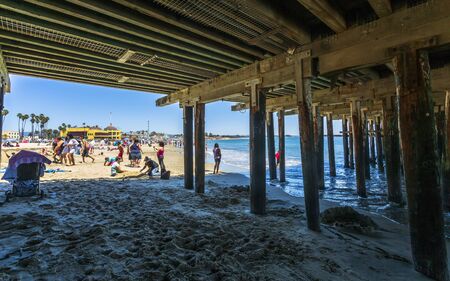 Santa Cruz, USA - June 2 2018: Santa Cruz Beach, Santa Cruz, California, United States of America, North Americaのeditorial素材