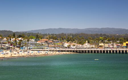Santa Cruz, USA - June 2 2018: Santa Cruz beach, Santa Cruz, California, United States of America, North Americaのeditorial素材