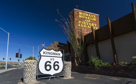 Kingsman, USA - MAY 26, 2018: Mohave museum of history and arts on Route 66, Kingman, Arizona, United States of America, North Americaのeditorial素材