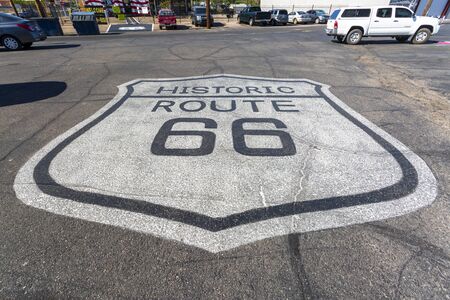 Kingsman, USA - MAY 26, 2018: Mural on Route 66, Kingman, Arizona United States of America North Americaのeditorial素材