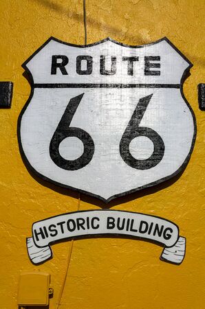 Kingsman, USA - MAY 26, 2018: Mural on Route 66, Kingman, Arizona United States of America North Americaのeditorial素材