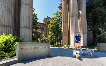 San Francisco, USA - June 8 2018: View of Palace of Fine Arts Theatre, San Francisco, California, USA, North Americaのeditorial素材