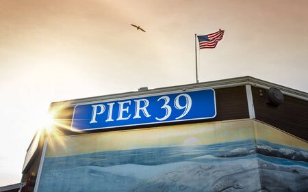 San Francisco, USA - June 9 2018: Pier 39 in Fishermans Wharf, San Francisco, California, United States of America, North Americaのeditorial素材