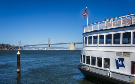 San Francisco, USA - June 8 2018: San Francisco Oakland Bay Bridge, San Francisco, California, United States of America, North Americaのeditorial素材