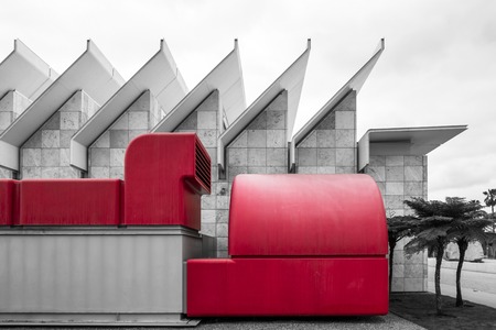 Broad Contemporary Art Museum, Los Angeles County Museum of Art, Los Angeles, California, United States of Americaのeditorial素材