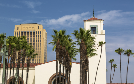 Union Station, Downtown Los Angeles, California, United States of America.のeditorial素材