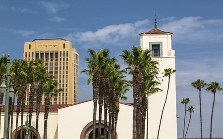 Union Station, Downtown Los Angeles, California, United States of America.のeditorial素材