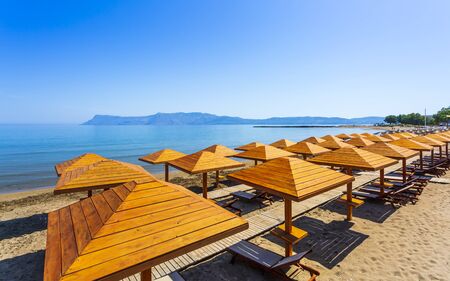 Maria Beach, Crete, Greek Islands Greece Europeの写真素材
