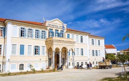 Crete, Greece - April 26 2018: Prefecture of Rethymno, Crete, Greek Islands Greece Europeのeditorial素材