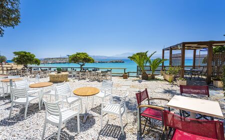 Crete, Greece - April 24 2018: Marathi Beach, Crete Greek Islands Greece Europeのeditorial素材