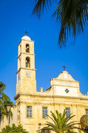 Crete, Greece - April 27 2018: The Orthodox Cathedral, Chania, Crete Greek Islands Greece Europeのeditorial素材