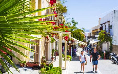 Crete, Greece - April 26 2018: Rethymnon, Crete Greek Islands Greece Europeのeditorial素材
