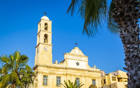 Crete, Greece - April 27 2018: The Orthodox Cathedral, Chania, Crete Greek Islands Greece Europeのeditorial素材