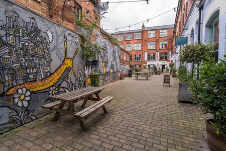 Nottingham, UK - August 07, 2019: View of the Cobden Chambers in the city centre of Nottingham, United Kingdomのeditorial素材