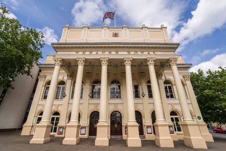 NOTTINGHAM, UK - AUGUST 07 2019: The 19th Century Facade of the Theatre Royal, Nottinghamのeditorial素材
