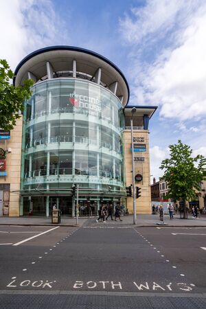 Nottingham, UK - August 07, 2019: View of the Corner House in the city centre of Nottingham, major economic and cultural landmark in the East Midlands region of the UK.のeditorial素材