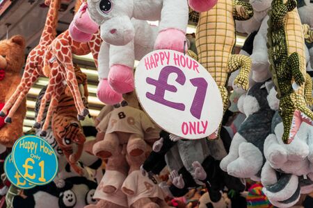 BRISTOL, ENGLAND - JULY 21, 2019: Street Fair and merchandise for sale at Bristol Harbour Festival in Bristol, United Kingdom, Europeのeditorial素材