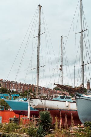BRISTOL, ENGLAND - JULY 21, 2019: Bristol Harbour Festival in Bristol, United Kingdom Europeのeditorial素材