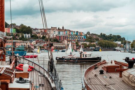 BRISTOL, ENGLAND - JULY 21, 2019: Bristol Harbour Festival in Bristol, United Kingdom Europeのeditorial素材