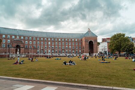 BRISTOL, ENGLAND - JULY 21, 2019: A view of the exterior of the City Hall, formerly known as Council House, in the historic city of Bristol in the UK.のeditorial素材