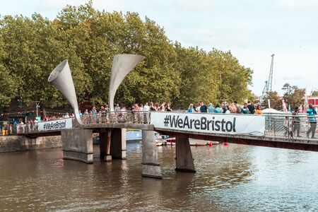 BRISTOL, ENGLAND - JULY 21, 2019: Bristol Harbour Festival in Bristol, United Kingdom Europeのeditorial素材