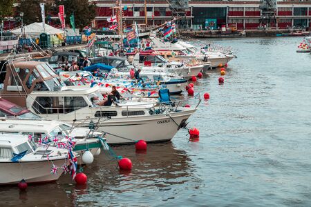 BRISTOL, ENGLAND - JULY 21, 2019: Bristol Harbour Festival in Bristol, United Kingdom Europeのeditorial素材