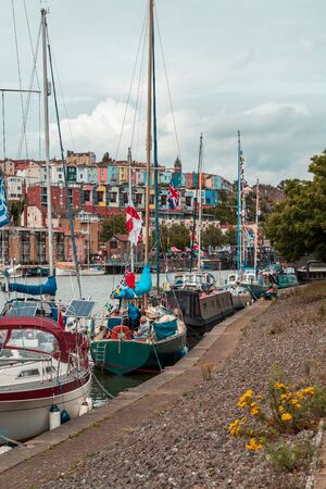 BRISTOL, ENGLAND - JULY 21, 2019: Bristol Harbour Festival in Bristol, United Kingdom Europeのeditorial素材