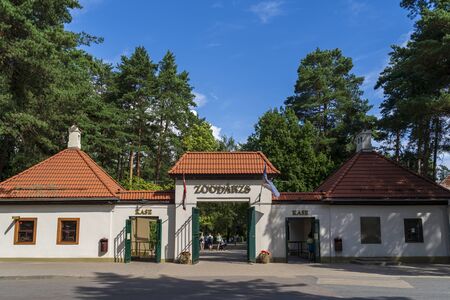 RIGA, LATVIA - AUGUST 16, 2019: Riga National Zoological Garden, Zoo Mezaparks Riga Latvia Europeのeditorial素材