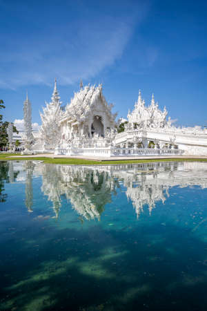 Chiang Rai Thailand - January 2nd 2020: Wat Rong Khun White Temple , Chiang Rai, Northern Thailand, Thailand, Southeast Asia, Asiaのeditorial素材