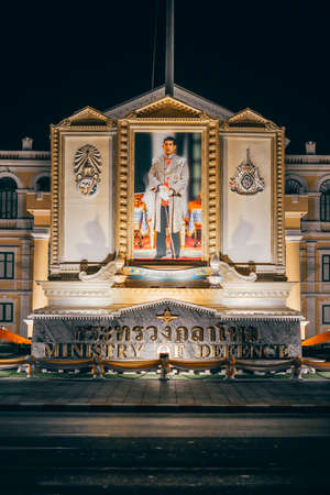 Bangkok, Thailand - December 18th 2019: The Grand Palace at night, Bangkok, Thailand, Southeast Asia, Asiaのeditorial素材