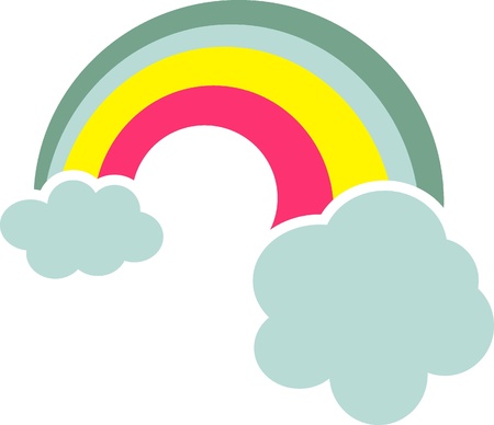 cloudy weather doodle -  illustrationのイラスト素材