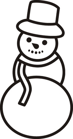 snowman  Vector illustration  のイラスト素材