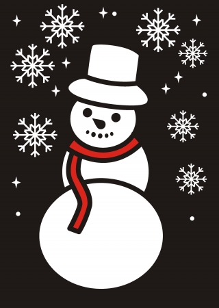 snowman  Vector illustration  のイラスト素材